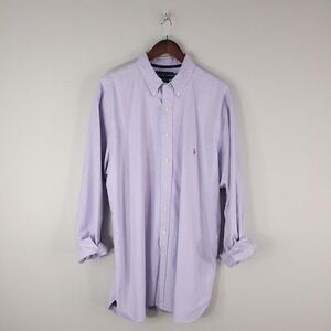 Ralph Lauren Shirt Mens XLT Tall Purple Classic Button Down Long Sleeve Oxford